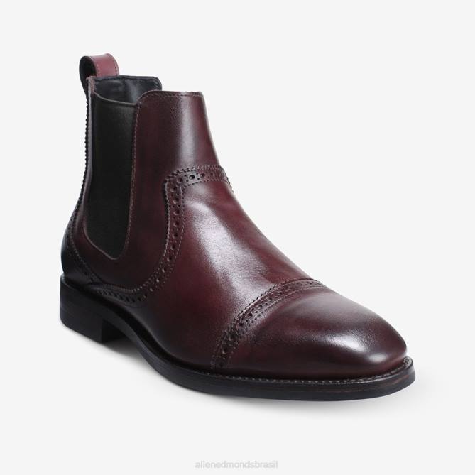 Allen Edmonds homens bota vestido chelsea lombard 68T8D475 merlot