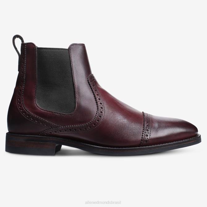 Allen Edmonds homens bota vestido chelsea lombard 68T8D475 merlot