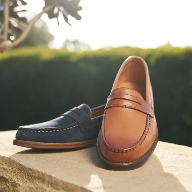 Allen Edmonds homens mocassim dylan penny 68T8D57 noz marrom