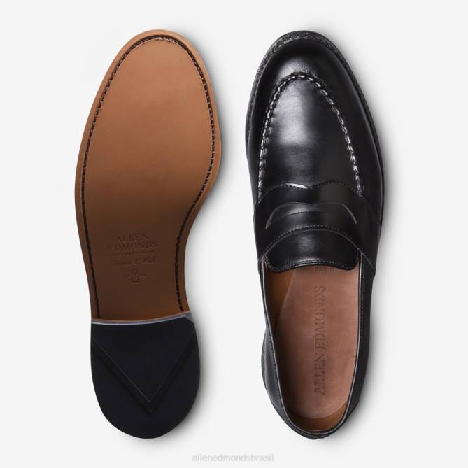 Allen Edmonds homens mocassim randolph penny 68T8D88 preto