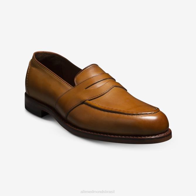 Allen Edmonds homens mocassim randolph penny 68T8D92 noz marrom