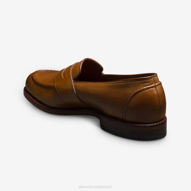 Allen Edmonds homens mocassim randolph penny 68T8D92 noz marrom