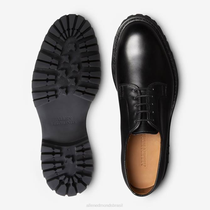 Allen Edmonds homens lennon lug derby 68T8D447 couro preto