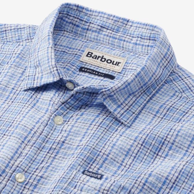 Allen Edmonds unissex barbour camisa manga curta deanhill 68T8D216 marinha