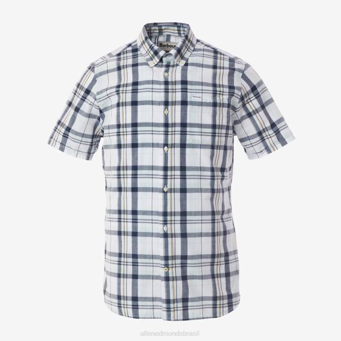 Allen Edmonds unissex barbour furniss camisa manga curta 68T8D220 branco