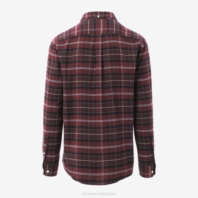 Allen Edmonds unissex camisa de alfaiataria barbour kyeloch 68T8D225 vermelho