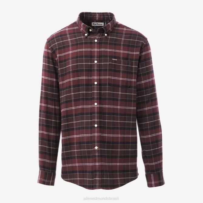 Allen Edmonds unissex camisa de alfaiataria barbour kyeloch 68T8D225 vermelho