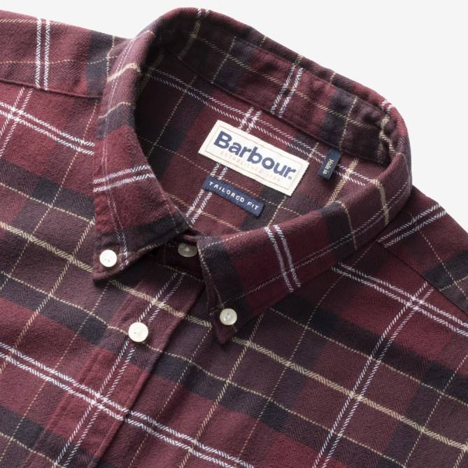 Allen Edmonds unissex camisa de alfaiataria barbour kyeloch 68T8D225 vermelho