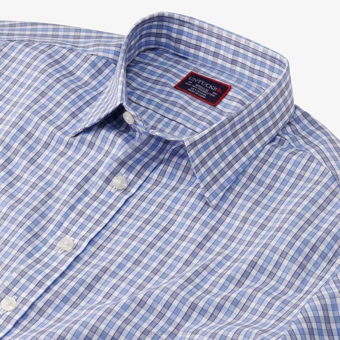 Allen Edmonds unissex camisa manga longa untuckit durif 68T8D167 azul