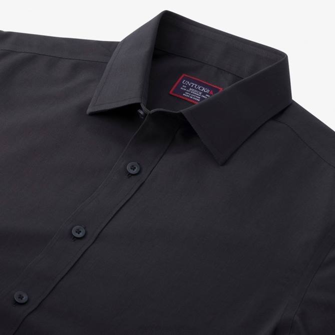 Allen Edmonds unissex camisa manga longa untuckit stone 68T8D187 preto