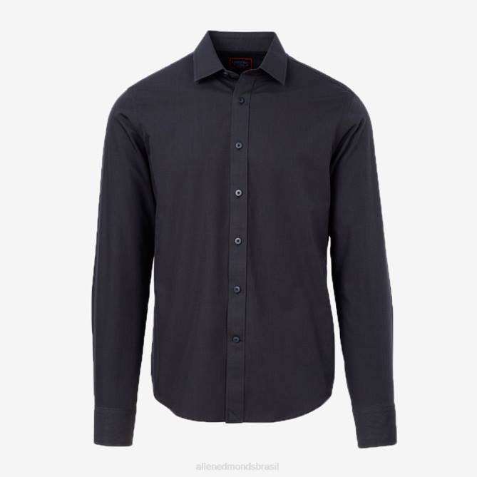 Allen Edmonds unissex camisa manga longa untuckit stone 68T8D187 preto